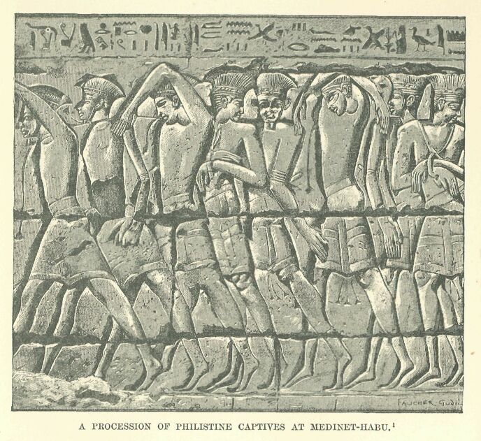 294.jpg a Procession of Philistine Captives At
Medinet-habu 
