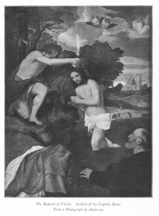 The Baptism of Christ. Gallery of the Capitol, Rome. From a Photograph by Anderson.