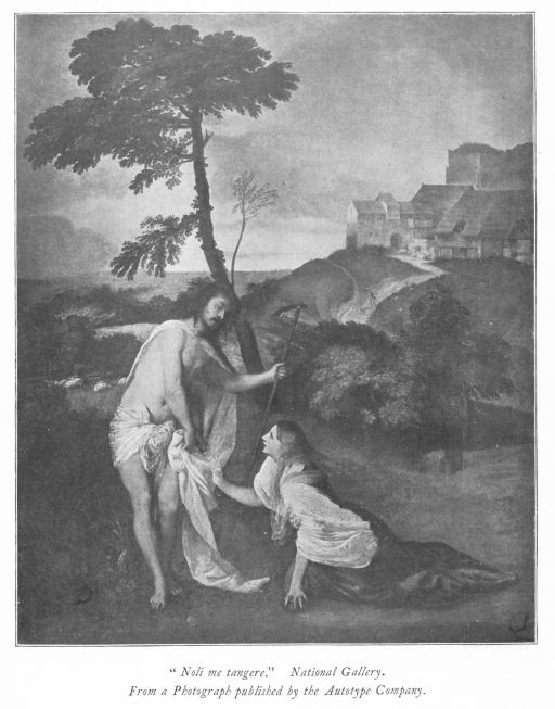 "Noli me tangere." National Gallery. From a Photograph published by the Autotype Company.