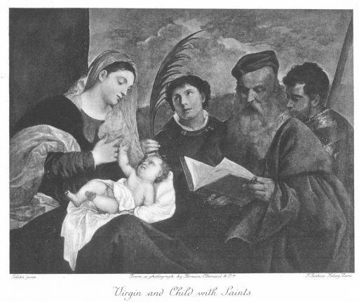 Virgin and Child with Saints. From a photograph by Braün-Clement & Cie.